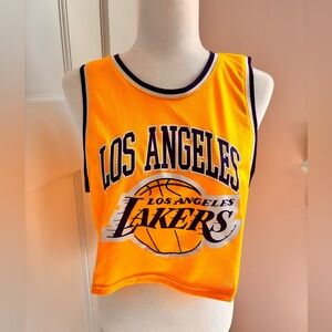 Youth crop Ultra Game Mesh Los Angeles Lakers tank size large